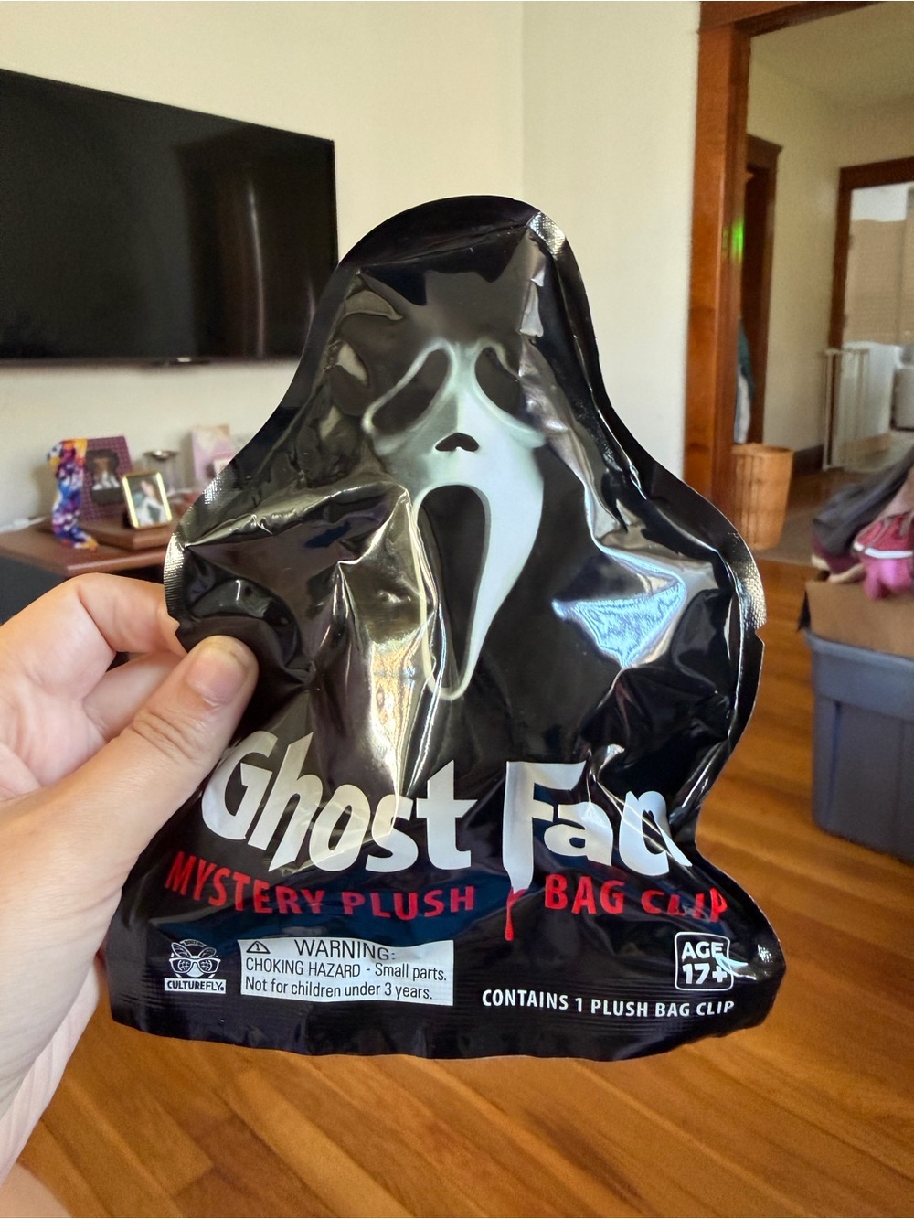Mystery Plush Bag Clip — Black